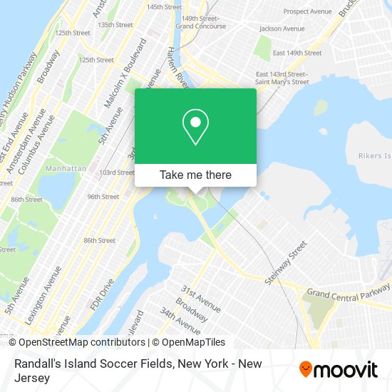 Randall's Island Soccer Fields map