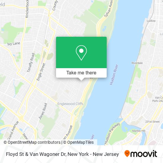 Floyd St & Van Wagoner Dr map