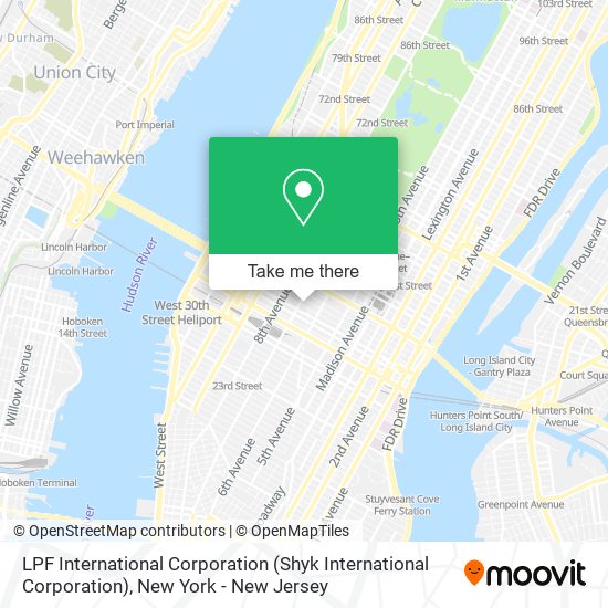 Mapa de LPF International Corporation (Shyk International Corporation)