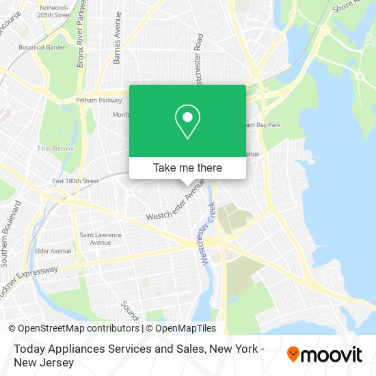 Mapa de Today Appliances Services and Sales