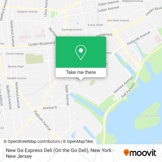 Mapa de New Go Express Deli (On the Go Deli)