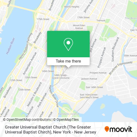 Greater Universal Baptist Church (The Greater Universal Baptist Chirch) map