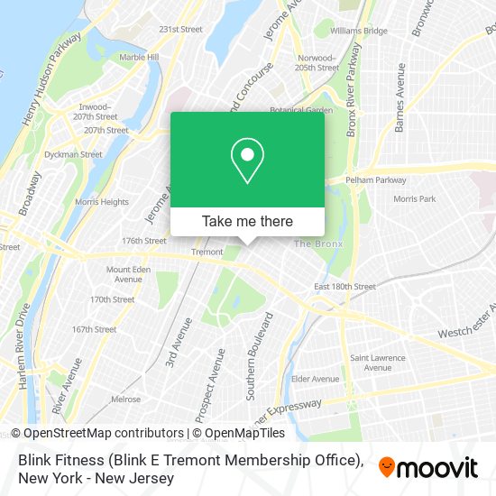 Mapa de Blink Fitness (Blink E Tremont Membership Office)