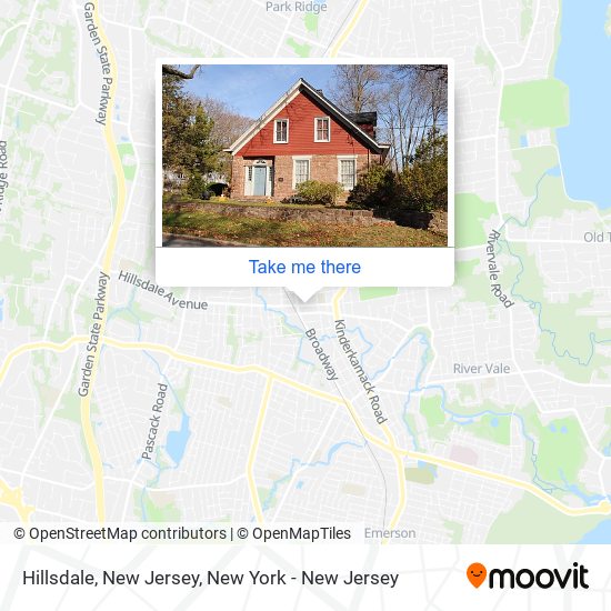 Mapa de Hillsdale, New Jersey