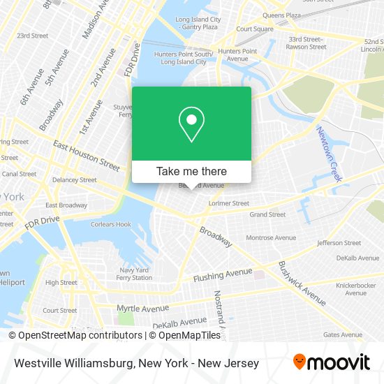 Mapa de Westville Williamsburg