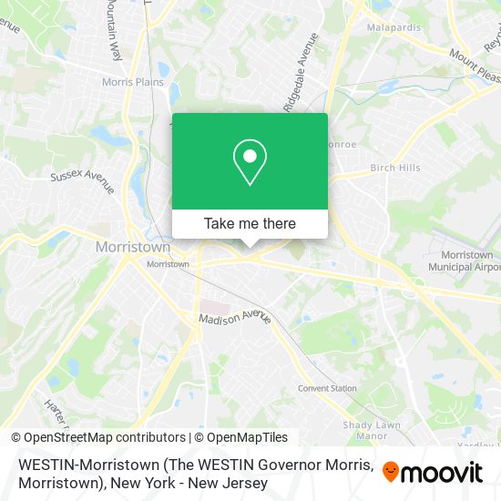 Mapa de WESTIN-Morristown (The WESTIN Governor Morris, Morristown)