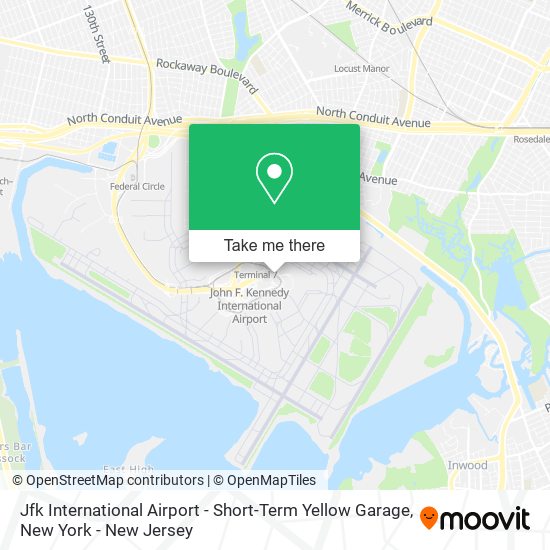 Mapa de Jfk International Airport - Short-Term Yellow Garage