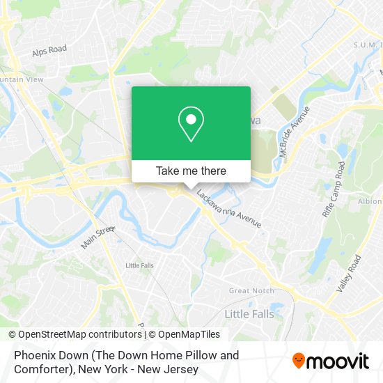 Mapa de Phoenix Down (The Down Home Pillow and Comforter)