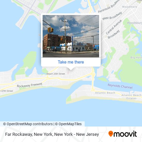 Far Rockaway, New York map