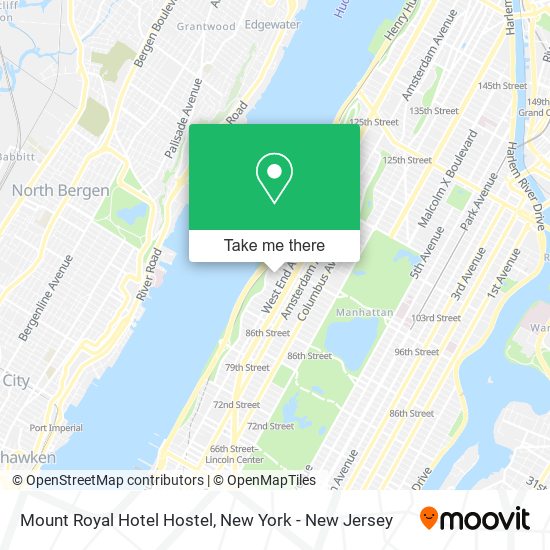 Mount Royal Hotel Hostel map