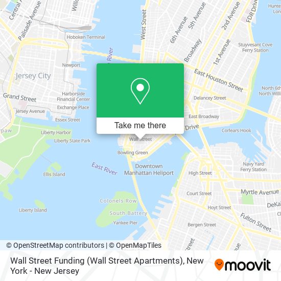 Mapa de Wall Street Funding (Wall Street Apartments)