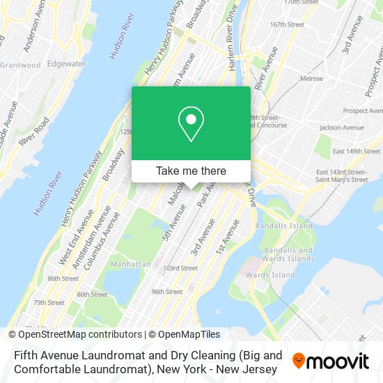 Mapa de Fifth Avenue Laundromat and Dry Cleaning (Big and Comfortable Laundromat)