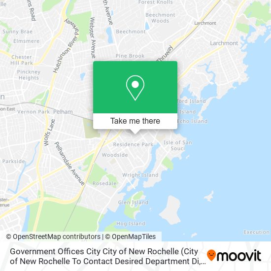 Mapa de Government Offices City City of New Rochelle