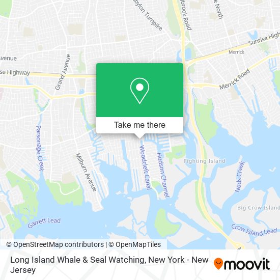Mapa de Long Island Whale & Seal Watching