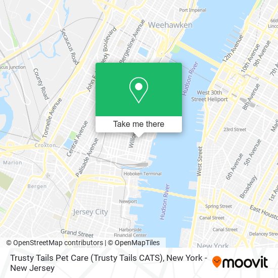 Trusty Tails Pet Care (Trusty Tails CATS) map