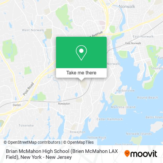 Brian McMahon High School (Brien McMahon LAX Field) map