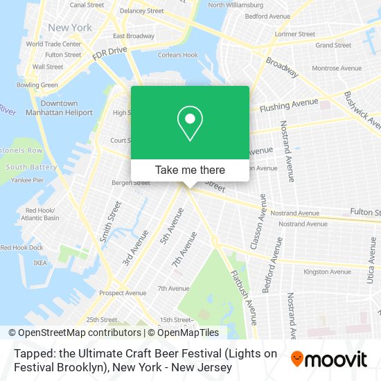 Tapped: the Ultimate Craft Beer Festival (Lights on Festival Brooklyn) map