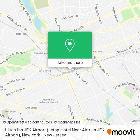 Létap Inn JFK Airport (Letap Hotel Near Airtrain JFK Airport) map