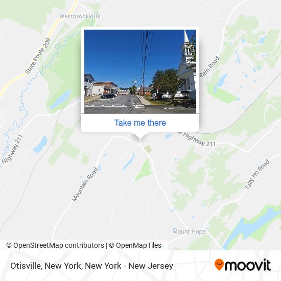 Otisville, New York map