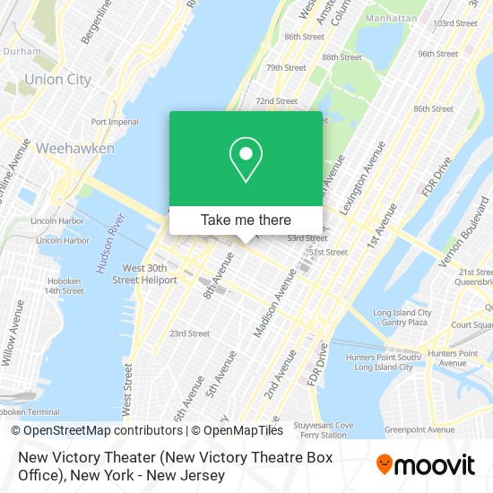Mapa de New Victory Theater (New Victory Theatre Box Office)