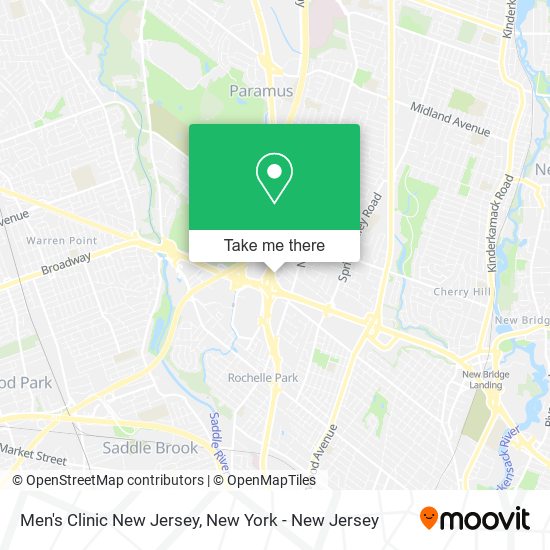 Men's Clinic New Jersey map