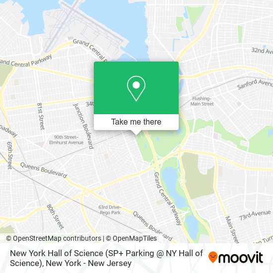 New York Hall of Science (SP+ Parking @ NY Hall of Science) map