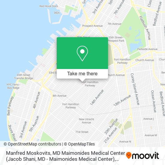 Manfred Moskovits, MD Maimonides Medical Center (Jacob Shani, MD - Maimonides Medical Center) map