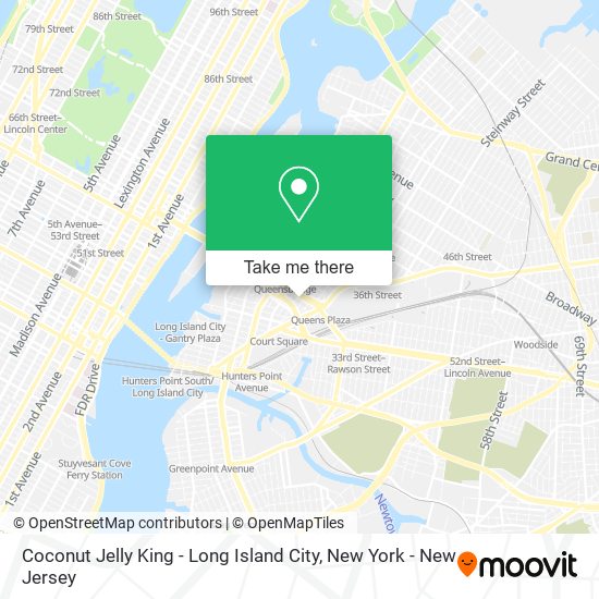 Mapa de Coconut Jelly King - Long Island City