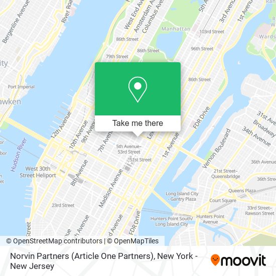 Mapa de Norvin Partners (Article One Partners)