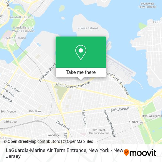LaGuardia-Marine Air Term Entrance map