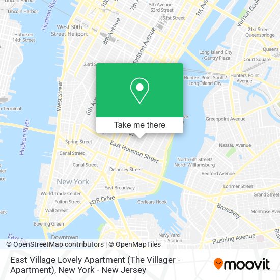 East Village Lovely Apartment (The Villager - Apartment) map