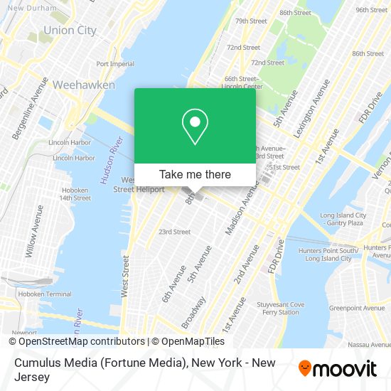 Mapa de Cumulus Media (Fortune Media)
