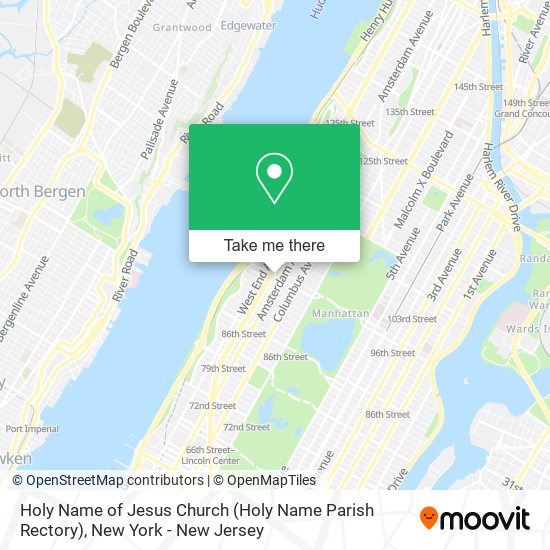 Mapa de Holy Name of Jesus Church (Holy Name Parish Rectory)
