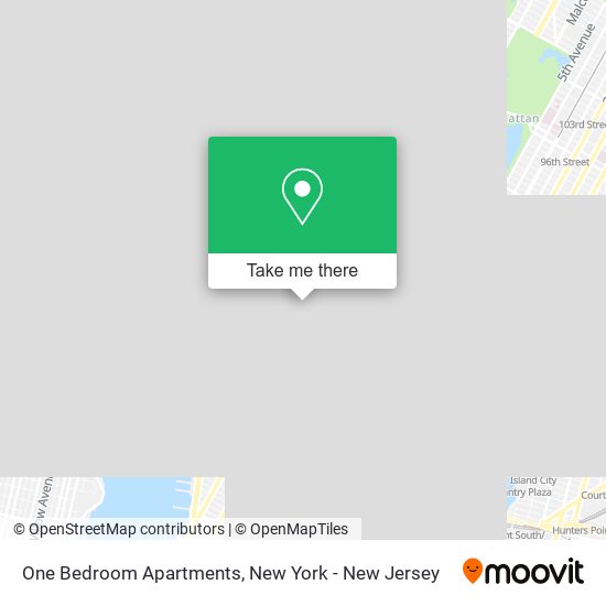 One Bedroom Apartments map