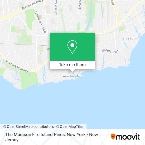 The Madison Fire Island Pines map