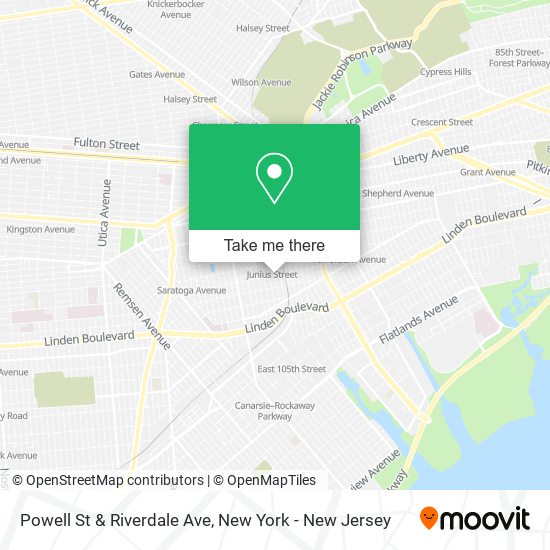 Mapa de Powell St & Riverdale Ave