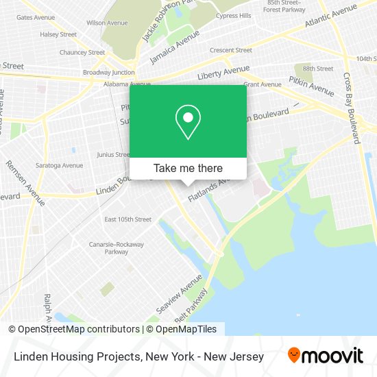 Mapa de Linden Housing Projects