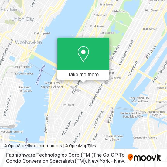 Fashionware Technologies Corp.(TM (The Co-OP To Condo Conversion Specialists(TM) map