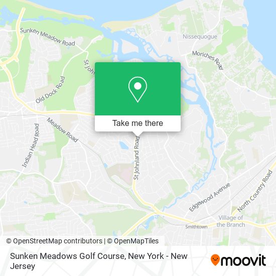 Sunken Meadows Golf Course map