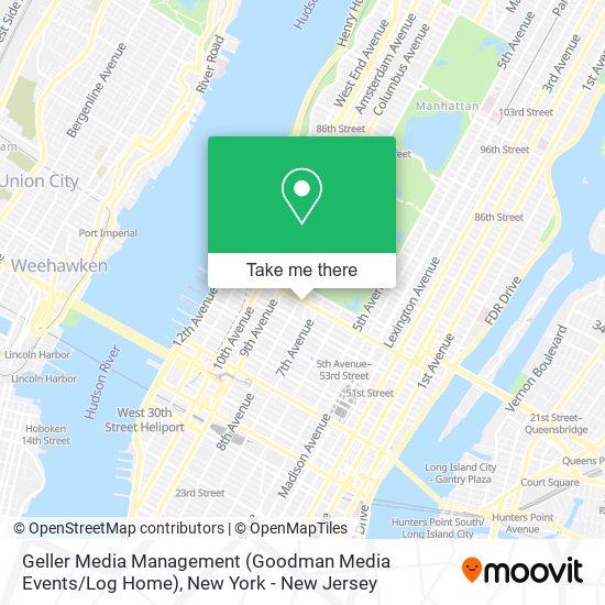 Mapa de Geller Media Management (Goodman Media Events / Log Home)