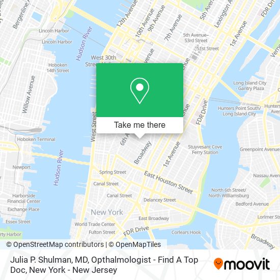 Julia P. Shulman, MD, Opthalmologist - Find A Top Doc map