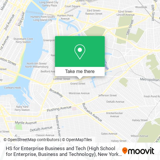 Mapa de HS for Enterprise Business and Tech (High School for Enterprise, Business and Technology)