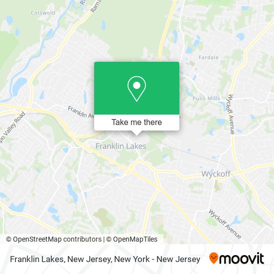 Franklin Lakes, New Jersey map