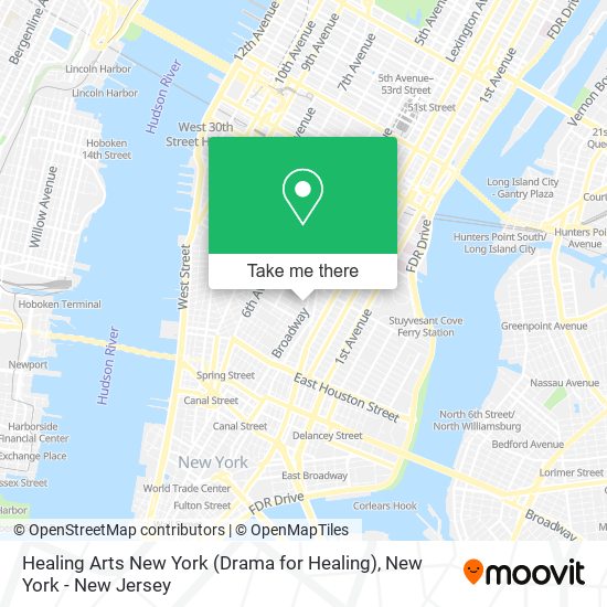 Healing Arts New York (Drama for Healing) map