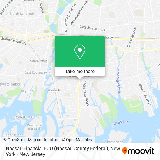 Nassau Financial FCU (Nassau County Federal) map
