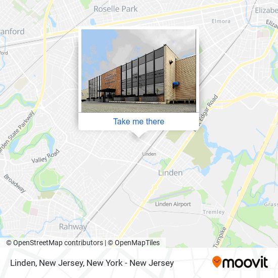 Linden, New Jersey map