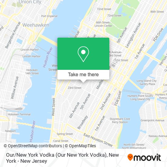 Mapa de Our / New York Vodka