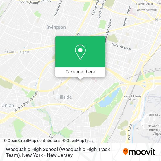 Mapa de Weequahic High School (Weequahic High Track Team)