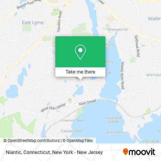 Mapa de Niantic, Connecticut