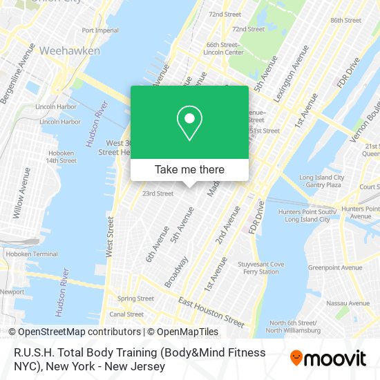 R.U.S.H. Total Body Training (Body&Mind Fitness NYC) map